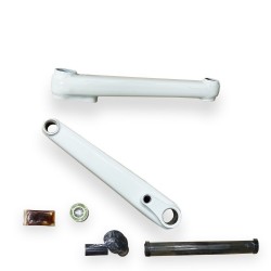 BIELAS PARA BMX BLANCAS 48 ESTRIAS CON EJE Y CUBETAS