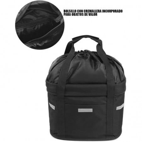 CANASTO FLOTANTE PLEGABLE CON BOLSILLOS