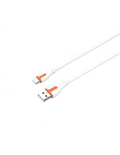 CABLE USB A LIGHTNING 2.4A PVC SOFT-TOUCH DERMAN - 1M / 2M