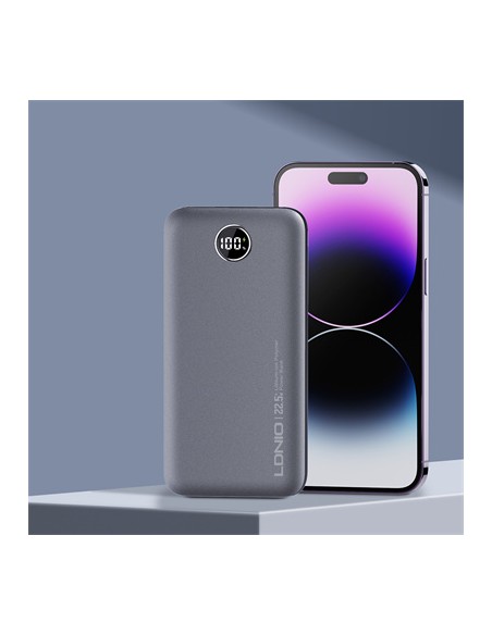 POWERBANK 10.000 MAH ULTRA SLIM CARGA RÁPIDA PANTALLA DIGITAL DERMAN