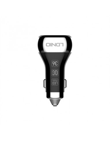 CARGADOR DE AUTO DUAL USB CARGA RAPIDA 36W