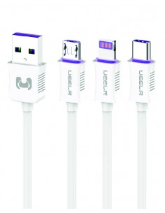 CABLE DE DATOS Y CARGA RÁPIDA DX108 6A – USB A TIPO-C O...