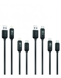 CABLE USB-C A USB-A CON PANTALLA DIGITAL LED - CARGA...