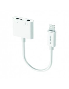 ADAPTADOR 2 EN 1 LIGHTNING A JACK 3.5MM AUDIO Y CARGA -...