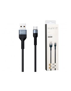 CABLE DE DATOS Y CARGA USB A TIPO-C HAVIT CB6138 - 2.4A... 2