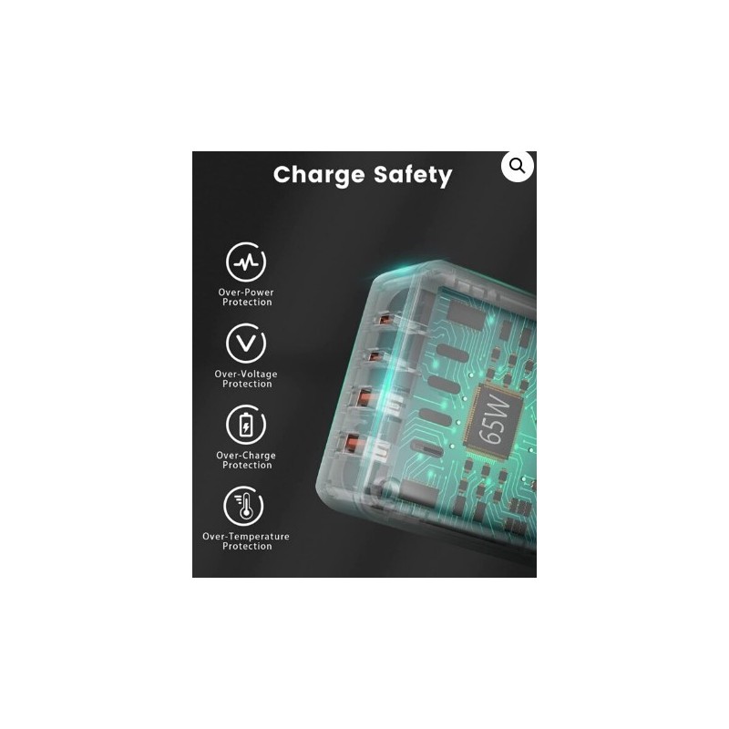 ESTACIÓN DE CARGA DE ESCRITORIO 65W GAN - 2...