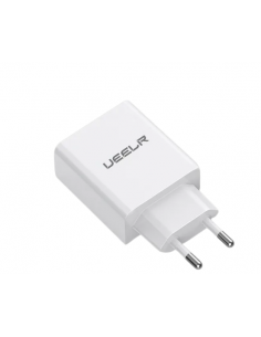 CARGADOR PARED DUAL USB CARGA RAPIDA 20W