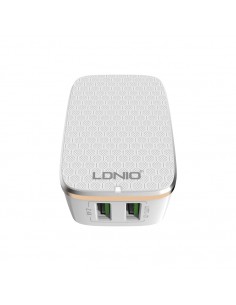 CARGADOR PARED DUAL USB CARGA RAPIDA 12W
