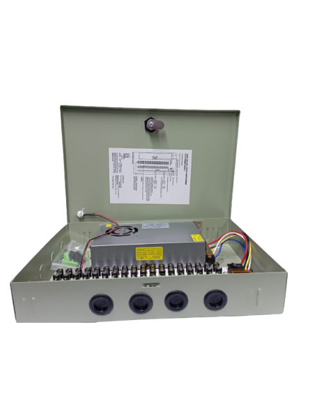FUENTE CENTRALIZADORA DE PODER PARA CAMARAS DC 12V 20.8A 250W