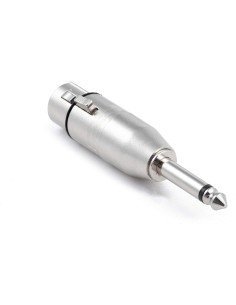 ADAPTADOR / CONVERTIDOR XLR CANON 3P HEMBRA A JACK 6.35