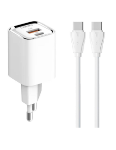 CARGADOR PARED DUAL USB CARGA RAPIDA 30W 2