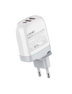 CARGADOR PARED TRIPLE USB CARGA RAPIDA 65W