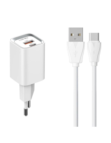 CARGADOR PARED DUAL USB CARGA RAPIDA 20W