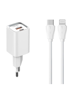 CARGADOR PARED DUAL USB CARGA RAPIDA 20W 2