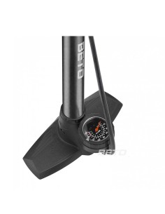 BOMBIN DE PIE EN ACERO 21" CON MANOMETRO BETO MOD.CMP-151SG1 2