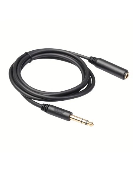 CABLE DE AUDIO JACK 3.5 MACHO A JACK 6.35 HEMBRA