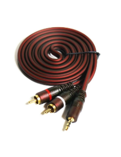 CABLE DE AUDIO JACK 3.5 A 2 RCA 2