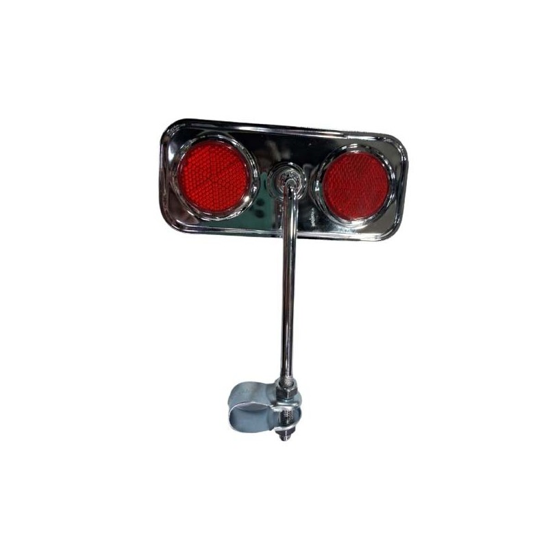 ESPEJO RETROVISOR CROMADO CON REFLECTOR MOD....