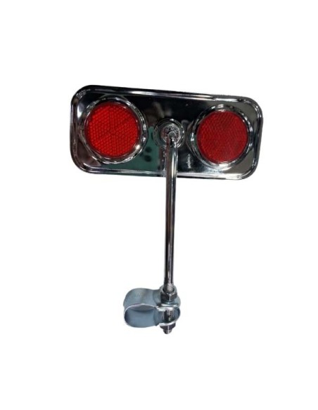 ESPEJO RETROVISOR CROMADO CON REFLECTOR MOD. CL-102