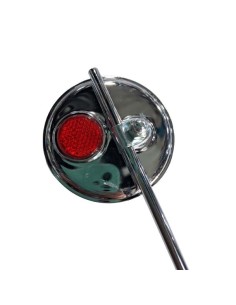 ESPEJO RETROVISOR CROMADO CON REFLECTOR MOD. CL-101 2
