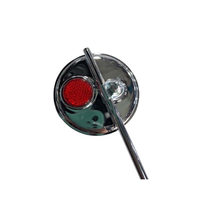 ESPEJO RETROVISOR CROMADO CON REFLECTOR MOD....