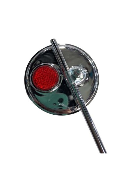 ESPEJO RETROVISOR CROMADO CON REFLECTOR MOD. CL-101