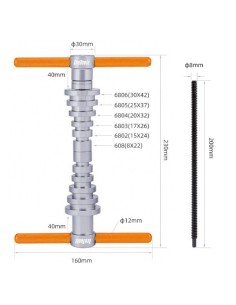 KIT DE INSTALACION DE RODAMIENTOS SELLADOS ICETOOLZ MOD.E296 2
