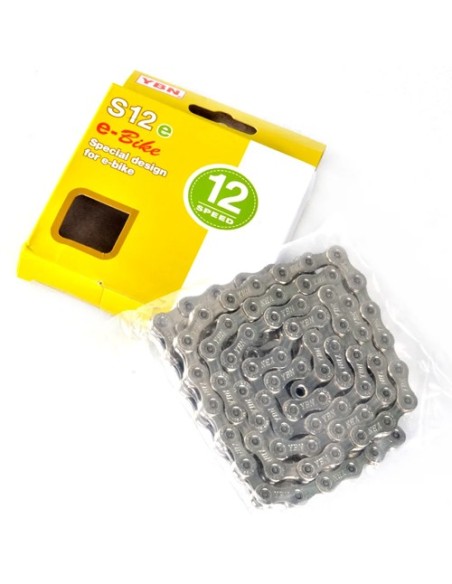 CADENA DE 12 VELOCIDADES E-BIKES YBN 136L MOD.S12e-S2
