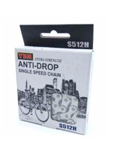 CADENA SINGLE SPEED ANTI-DROP YBN MOD.S512H-S2