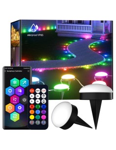 LUZ LED RGB DE JARDIN DE 10, 15 Y 20 METROS