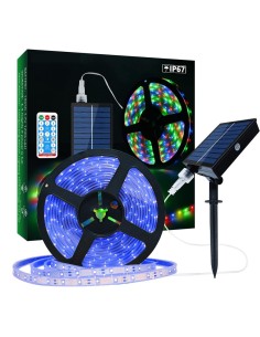 TIRAS LUZ LED SOLAR DE 5 Y 10 METROS MOD.DX-21001