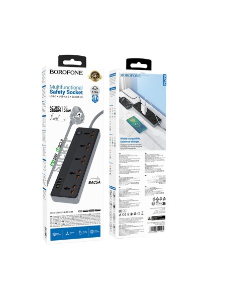 ALARGADOR / EXTENSIÓN 2500W MULTI PUERTOS