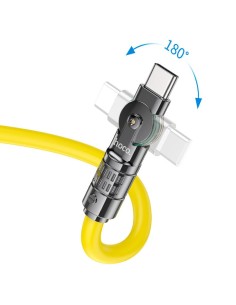 CABLE DE DATOS Y CARGA GIRATORIO USB-TIPO C 2