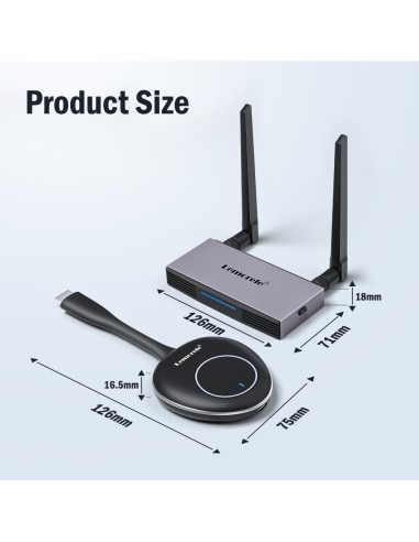 RECEPTOR Y TRANSMISOR HDMI INALÁMBRICO