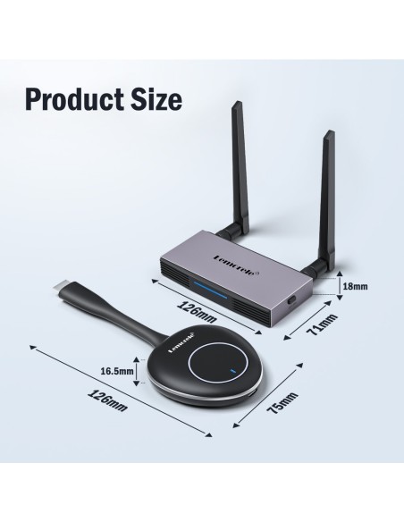 RECEPTOR Y TRANSMISOR HDMI INALÁMBRICO
