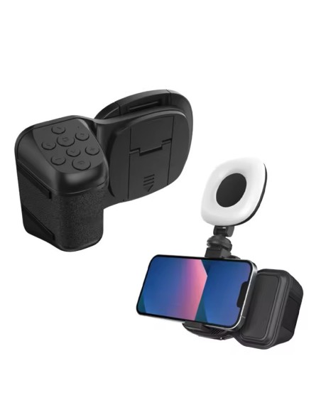 MANIJA DE AGARRE ERGONÓMICO PARA SMARTPHONE CON OBTURADOR BLUETOOTH - GRIP FOTOGRÁFICO DERMAN