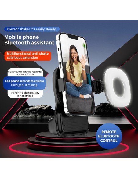 MANIJA DE AGARRE ERGONÓMICO PARA SMARTPHONE CON OBTURADOR BLUETOOTH - GRIP FOTOGRÁFICO DERMAN