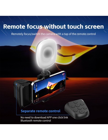 MANIJA DE AGARRE ERGONÓMICO PARA SMARTPHONE CON OBTURADOR BLUETOOTH - GRIP FOTOGRÁFICO DERMAN