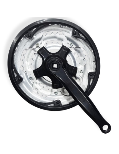 VOLANTE TRIPLE MTB DE 28/38/48 LARGO BIELA 170MM