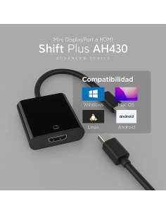 Adaptador HDMI hembra a Mini DisplayPort macho para Mac – compatible 4K 2