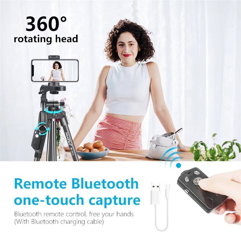 TRÍPODE PROFESIONAL NEEPHO 8810 – VERSÁTIL,...