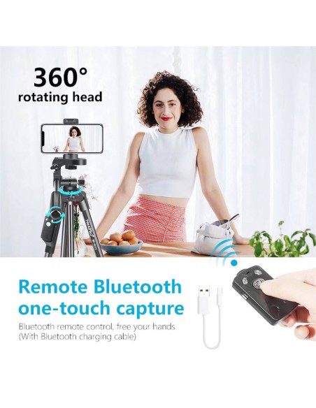 TRÍPODE PROFESIONAL NEEPHO 8810 – VERSÁTIL, TELESCÓPICO Y PORTÁTIL