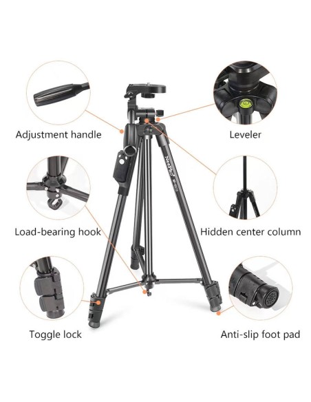 TRÍPODE PROFESIONAL NEEPHO 8810 – VERSÁTIL, TELESCÓPICO Y PORTÁTIL