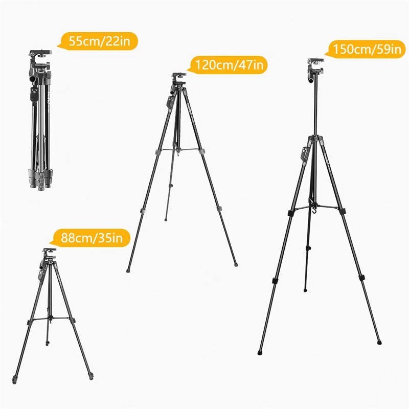 TRÍPODE PROFESIONAL NEEPHO 8810 – VERSÁTIL,...