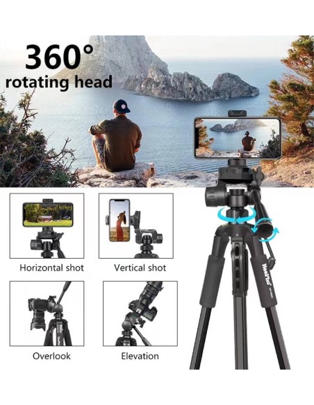 TRÍPODE PROFESIONAL NEEPHO 8840 – TELESCÓPICO, RESISTENTE Y VERSÁTIL