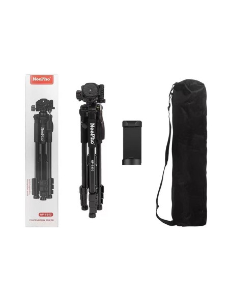 TRÍPODE PROFESIONAL NEEPHO 8850 – CABEZAL DE 4 VÍAS, TELESCÓPICO Y VERSÁTIL