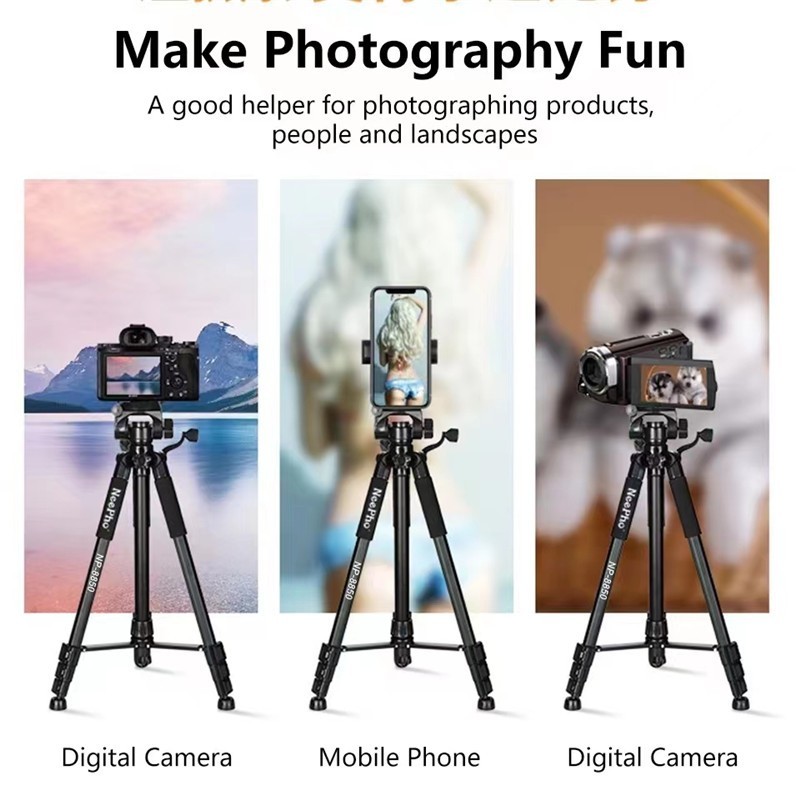 TRÍPODE PROFESIONAL NEEPHO 8850 – CABEZAL DE 4...