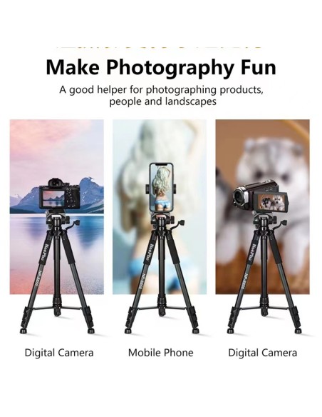 TRÍPODE PROFESIONAL NEEPHO 8850 – CABEZAL DE 4 VÍAS, TELESCÓPICO Y VERSÁTIL