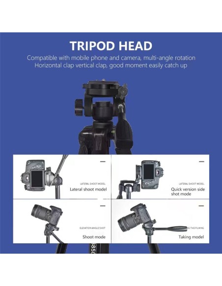 TRÍPODE PROFESIONAL NEEPHO 8850 – CABEZAL DE 4 VÍAS, TELESCÓPICO Y VERSÁTIL