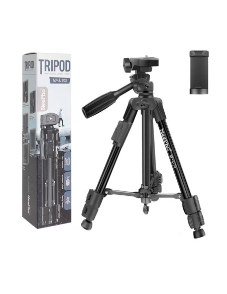TRÍPODE PROFESIONAL NEEPHO 3170S – ESTABILIDAD Y PRECISIÓN PARA VIDEO Y STREAMING